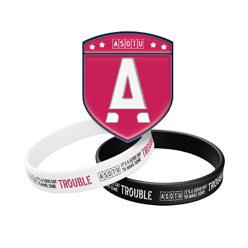 Lapel Pin & Wristbands Set