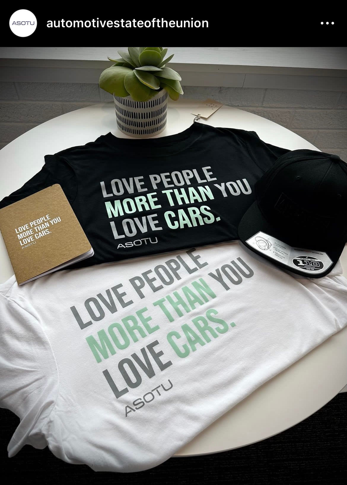 Love People More Than You Love Cars T-Shirt Black / Mint Green