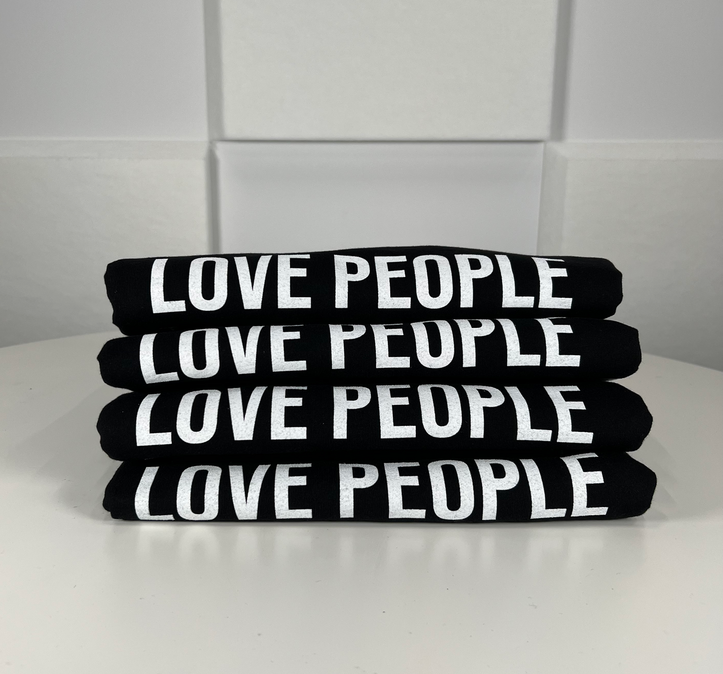 Love People More Than You Love Cars T-Shirt Black w/ White Print