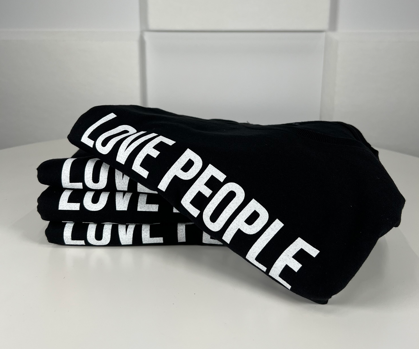 Love People More Than You Love Cars T-Shirt Black w/ White Print